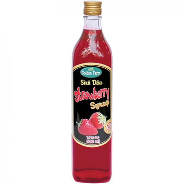 Siro Strawberry (Dâu)- Golden Farm - 520ml