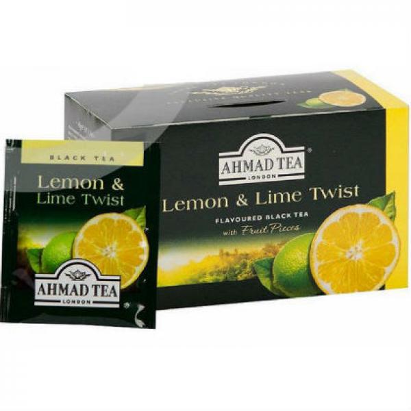 Ahmad Tea Lemon & Lime Twist (Bạc Hà Cay & Chanh) 40g